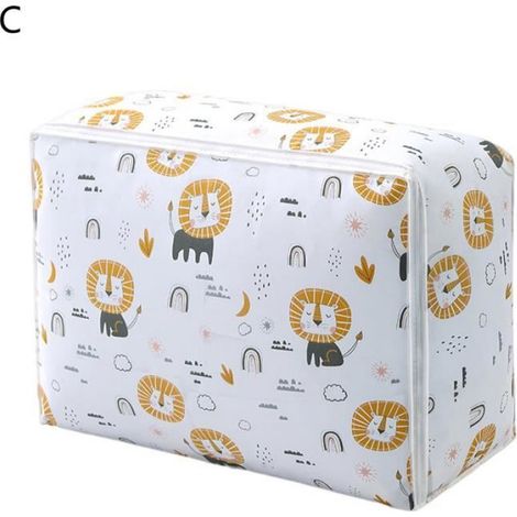 Sac De Rangement Pour Couette - 58 x 40 x 22 cm - Fermeture Éclair Lisse - Matériau PEVA - Anti-Poussière Et Résistant À L'Humidité - 1 Pièce (1/2)