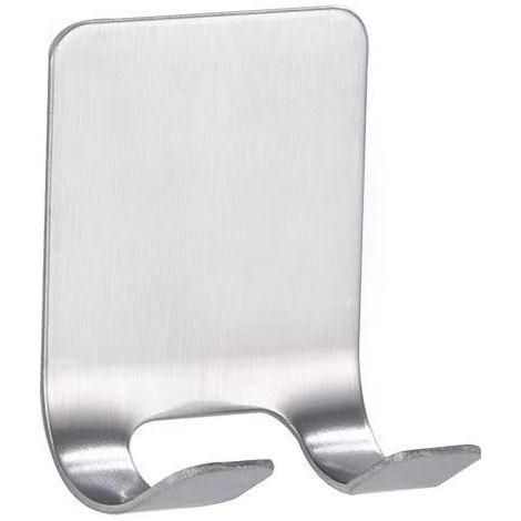 QAZQA Porte-Rasoir de Salle de Bain Crochets de Douche Crochets étanche Multifonction Brosse à Dents Crochets Muraux (En Acier Inoxydable) 4 pcs argent