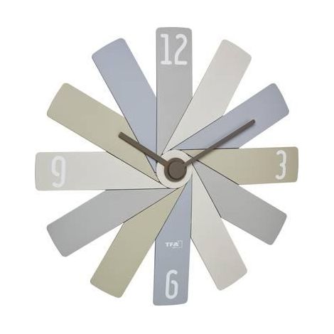 tfa Collection Quartz Reloj de pared negro 40 cm