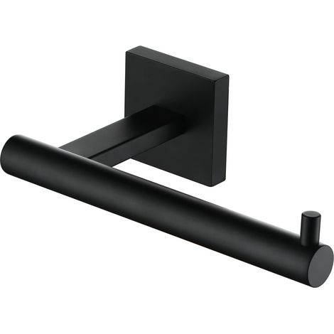 Porte-papier toilette pour salle de bain – Support pour rouleaux grand format – Acier inoxydable noir mat – B2005BK