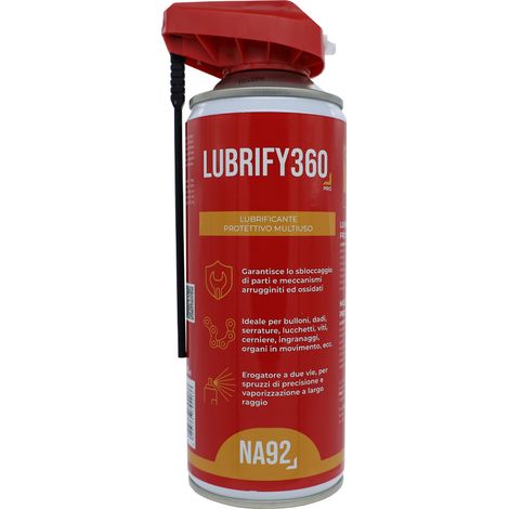 Lubrificante Protettivo Multiuso NA92 LUBRIFY360 400 ml - con Erogatore a 2 Vie (1/5)