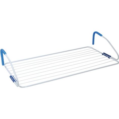 MSV – Étendoir balcon 10M acier ajustable – Grande capacité pour séchage linge – Résistant aux intempéries – Coloris assortis