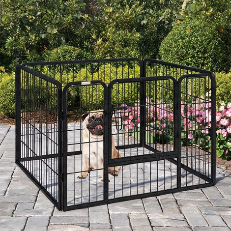 Barrière pour chien en métal 82 x 82 x 60 cm (1/5)