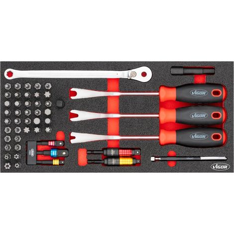 VIGOR Werkzeug Satz, (LxBxH) 393 x 188 x 35 mm (1/2)