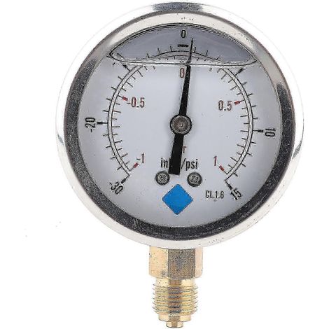Manomètre à vide radial à bain d'huile TSPGGZ6041bar 1/4 BSP Y60, compatible avec l'industrie chimique (1/4)