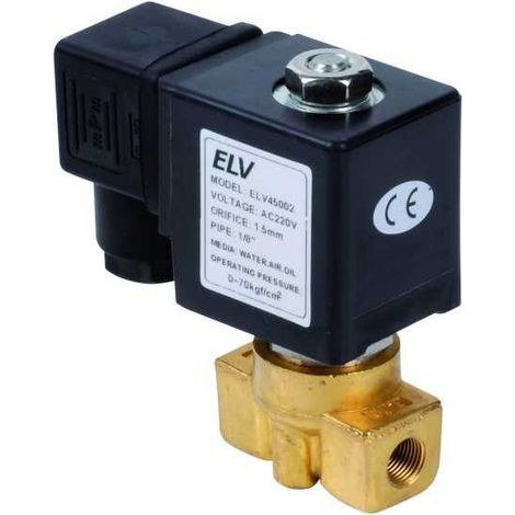 Electrovanne haute pression bronze 1/8' NF