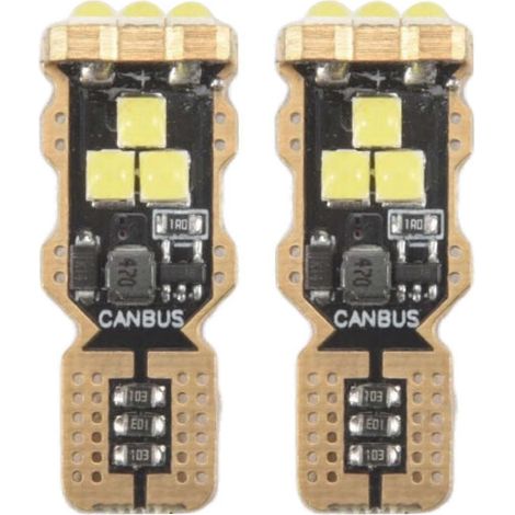ampoules LED de recul T15 (921, 912, W16W, 904, 906, 916) sans erreur Canbus, 6000 K, blanc xénon. (1/5)