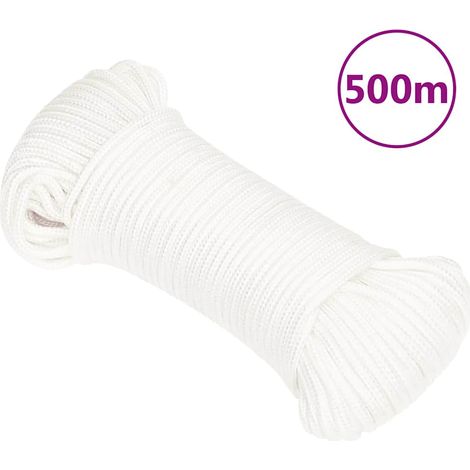 Corde de bateau - Nautisme et amarrage - Polypropylène - Blanc (50000x0.5x0.5cm) - PANGIVO (1/5)