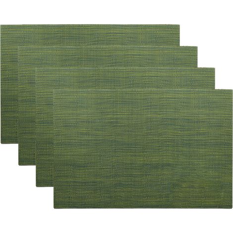 Placemat - PVC Résistant à la Chaleur - Anti-dérapant - Pour Table à Manger Cuisine Restaurant - Lot de 4 (1/5)