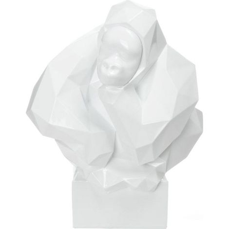 Statue Design "Sculpture Kenya" 50cm Blanc (1/4)