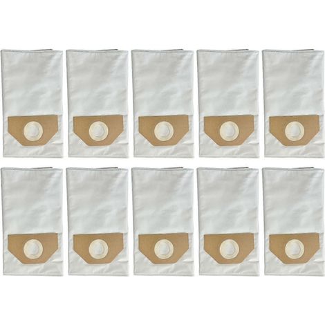 Lot de 10 sacs à poussière pour aspirateur Kärcher A2204, A2534, WD3200 et WD3500 (1/5)