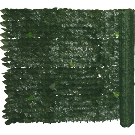 Siepe Artificiale Ornamentale Evergreen con foglie Edera Verde 1x3M Garden Deluxe Collection