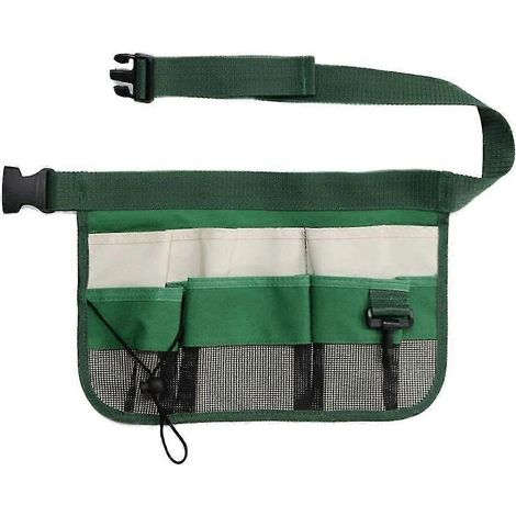 Outils de jardin, sac banane, sac de jardin à poche, organisateur de ceinture à outils ajustable (1/5)