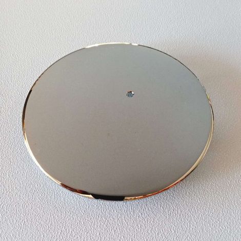 Piattello 118mm coperchio finitura ottone lucido in ottone per piletta piatto doccia