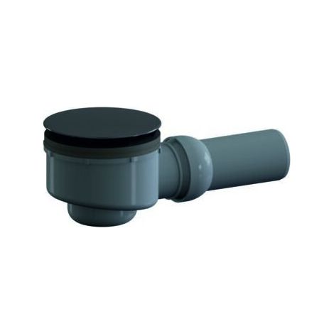 Dallmer 161369 Bonde de douche ORIO, chapeau noir mat (1/2)