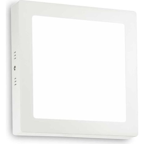 Ideal Lux UNIVERSAL Semi-encastré carré LED intégré 22 cm blanc 1950 Lm 4000 K