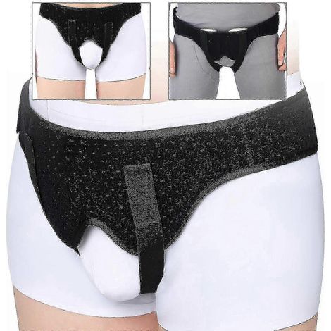 Leistenbruch-Stützgürtel für Männer – Doppeltes Leistendesign zur Linderung von Leistenbruchschmerzen und zur Stabilisierung des Bruchbandes M (1/5)