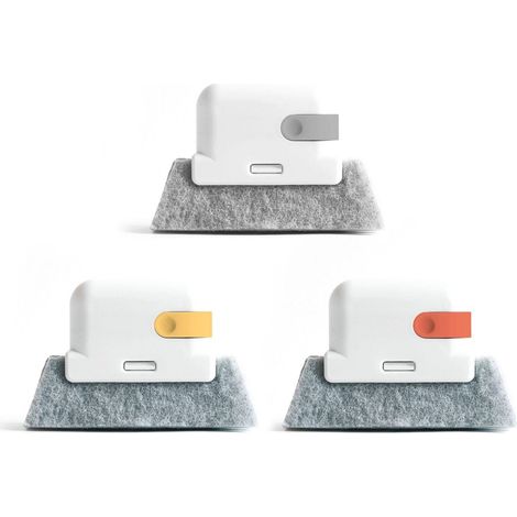 Lot de 3 brosses de nettoyage pour rainures, brosses de nettoyage pour coutures, brosses de nettoyage pour rails de fenêtre, brosse (1/5)
