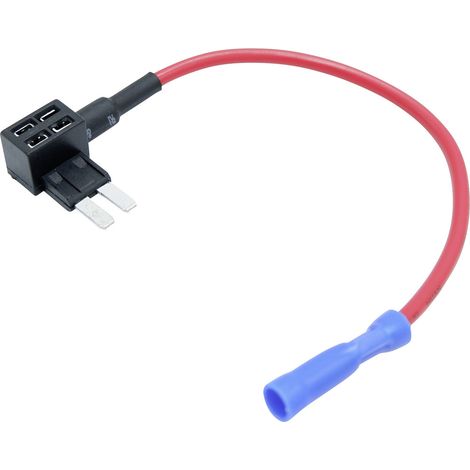 TRU COMPONENTS  Flachsicherungsadapter Flachsicherung Mikro Pole LP 15 A  1 St.
