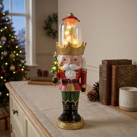 LED Snowglobe Nutcracker Soldier Decoration (1/2)