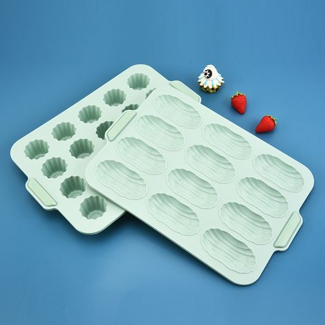 Moule à Pain de Mie en Silicone avec Cadre – Moule de Cuisson DIY pour Baguette, Petits Pains et Gâteaux Français – Accessoire de Boulangerie Antiadhésif-x (1/3)