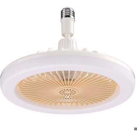 Deckenventilator mit stufenlos dimmbarer Leuchte. Flacher Deckenventilator. E27-LED-Ventilatorleuchte. (1/5)