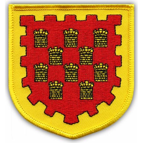 Parche con el escudo de armas de Greater Manchester - Reverso autoadhesivo - Parche/insignia/emblema bordado