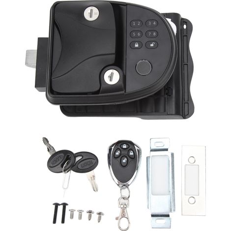 Clavier d'entrée sans clé pour camping-cars, commande de porte à distance, serrure numérique, poignée de serrure, verrou de sécurité pour camping-car, caravane à sellette (1/5)