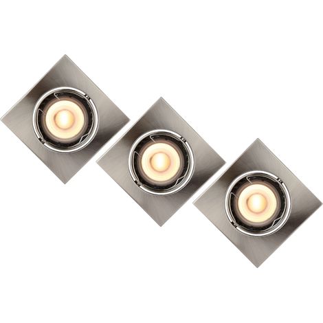 Lucide FOCUS 3 spots encastrés GU10 5W 3000K chrome (1/4)