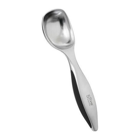 EISLÖFFEL, Edelstahl, mit Gummigriff, silber (1/3)