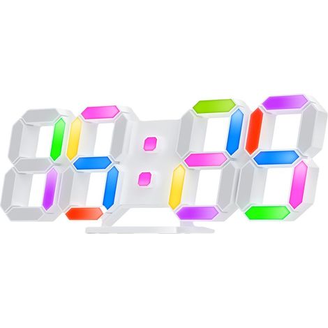 Horloge murale LED intelligente multifonction, affichage électronique pour salon et maison (1/5)