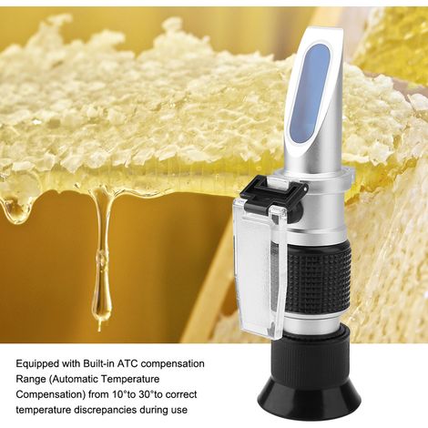Réfractomètre RZ117 0-90 % Brix RHB-90ATC Réfractomètre automatique portable pour le brassage et les sauces aux fruits (1/5)