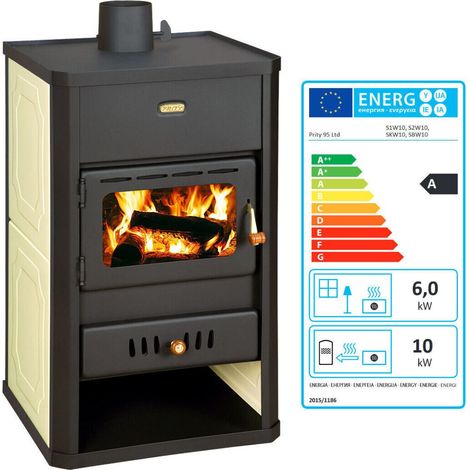 Termostufa a Legna Prity S1 W10 13.3 kW – Con Idro per Riscaldamento (1/4)
