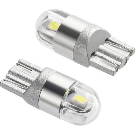 Feu latéral LED T10 W5W 12 V 6 000 K Blanc 168 / 194 LED Clignotant pour plaque d'immatriculation de voiture et moto (1/5)