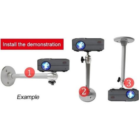 Omabeta Support de plafond pour projecteur Support de plafond de projecteur 18mm support de support de video videoprojecteur (1/4)