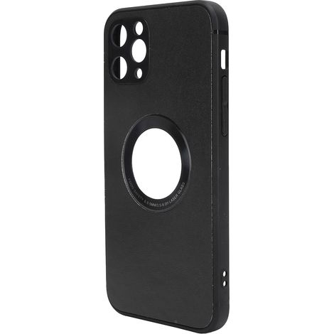 Coque de téléphone souple en TPU pour iPhone 12/12 Pro, protection intégrale antichoc, noire (1/5)