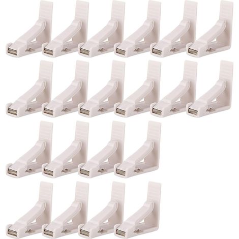 Set mit 20 Tischdeckenklammern für Picknicks, Camping, Abendessen, Restaurants, Veranstaltungen im Freien, Geburtstage, Weihnachten, Familienfeiern und Hochzeiten (1/5)
