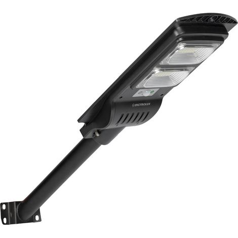 TrAdE Shop Traesio - Lampione Stradale Faretto Pannello Solare Led 200 Watt 1800 Lm Con Telecomando Supporto - (1/5)