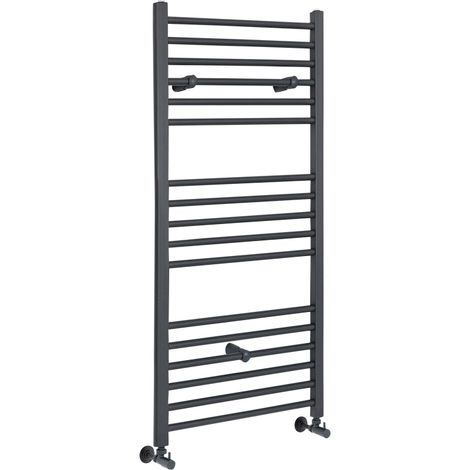 Hudson Reed Artle - Sèche-Serviettes Design Moderne Anthracite - Plat 120 cm x 60 cm