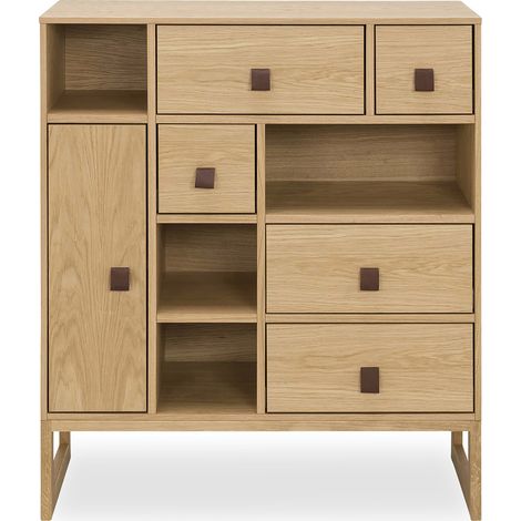 Credenza di legno in stile scandinavo - Niels Legno naturale