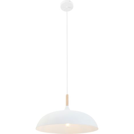 Sienna Bjorr Plafoniere a Sospensione Dome Bianco Opaco, Legno Trasparente (1/4)