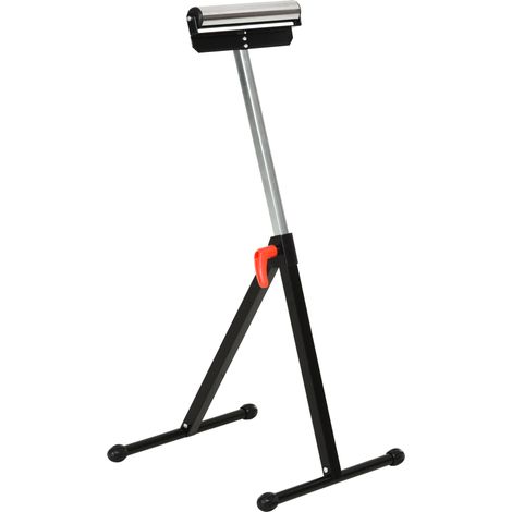 Servante d’atelier pliable à roulettes, support réglable en hauteur de 68 à 110 cm, charge maximale 90 kg, noir (1/5)