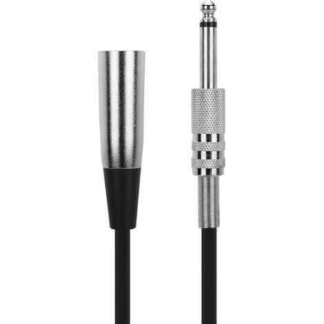 Câble audio jack 6,35 mm mâle vers XLR femelle pour microphone, enregistreur et guitare électrique (1/5)
