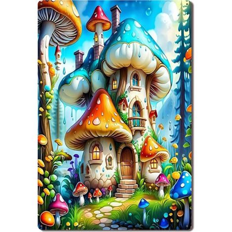 Plaque en Métal Vintage Art Murale Durable pour Bureau Terrasse Jardin et Maison, Conçue pour Résister aux Intempéries et Ajouter une Atmosphère Rétro Authentique 30x20 cm. (1/5)