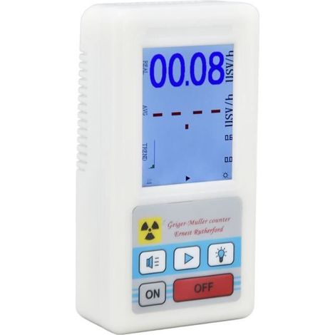 Dilwe testeur de rayons X BR‑6 Compteur Geiger Détecteur radioactif multifonctionnel à lecture facile pour rayonnement (1/4)