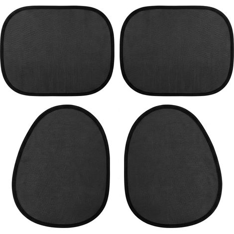 Pare Soleil Voiture Bébé, Protege Soleil Voiture Maille Noire Respirante, Bloque UV (1/5)