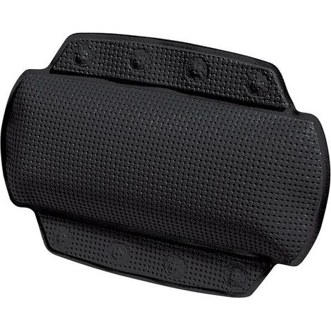Cojín cabeza de baño de PVC ALASKA 32x23cm Negro Spirella (1/3)