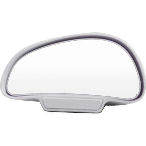 Rétroviseur grand angle pour voiture, miroir convexe réglable, élimine les angles morts, sécurité stationnement, vue arrière élargie, blanc côté gauche. (1/4)