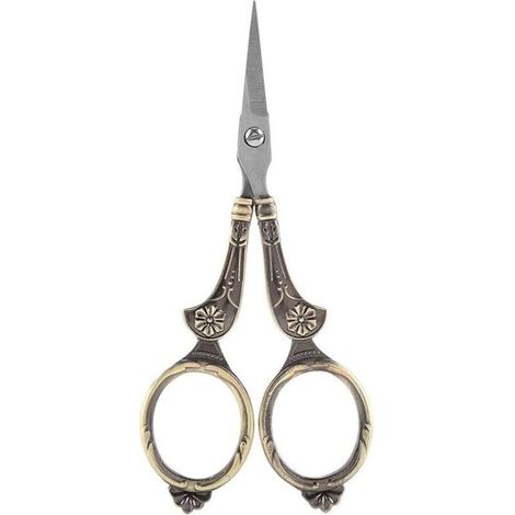Forbicine vintage in acciaio inossidabile in miniatura per ricamo e artigianato europeo: fini, affilate, ergonomiche ed eleganti - Crezuo (1/4)