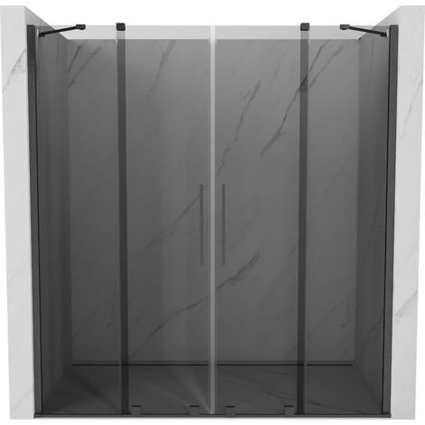 Mexen Velar Duo porte de douche coulissante 180 cm, graphite, gun gray brossé - 871-180-000-42-66 (1/5)